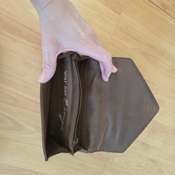 STS Ranchwear Brown Leather Wallet - Picture 2 of 5